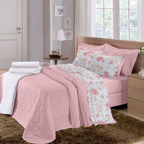 Jogo de Cama 230 Fios Reffinata Estampado Augusta Buettner