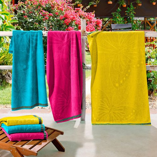 Toalha de Praia 81cm x 1,50m Plage Borboletas Buettner