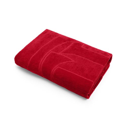 Toalha de Banho Barra Bordada Futebol Jacquard Flamengo Buettner