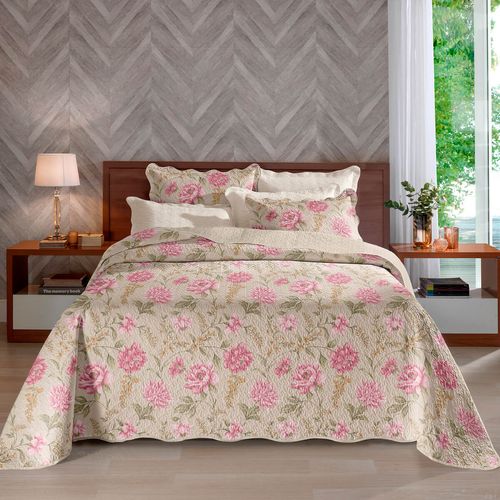 Colcha com Porta Travesseiro Matelassê Renove Letícia Buettner