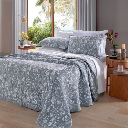 Colcha com Porta Travesseiro Jacquard Cenário Veras Buettner