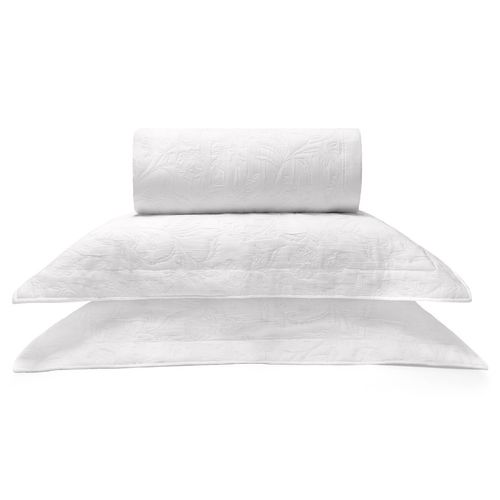 Colcha com Porta Travesseiro Jacquard Cenário Ravena Buettner