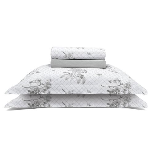 Jogo de Cama 150 Fios Casual Estampado New Botanic Buettner