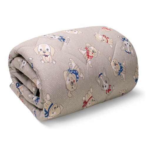 Edredom Malha Basic Estampado Infantil Dogs Buettner
