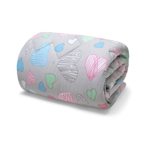 Edredom Malha Basic Estampado Infantil Amores Buettner