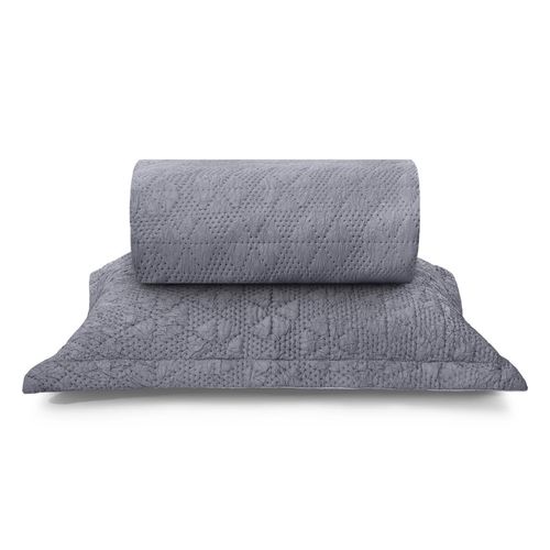 Colcha com Porta Travesseiro Anarruga Ultrassonic Clover Buettner