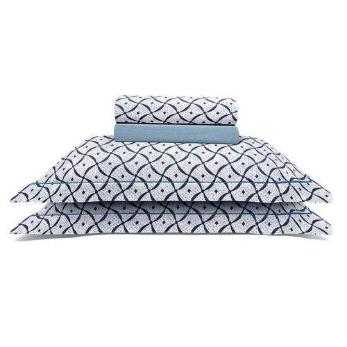 Jogo de Cama 180 Fios Reflete Estampado Lincon Buettner