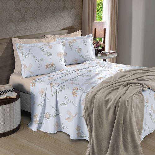 Jogo de Cama 180 Fios Reflete Estampado Eliana Buettner