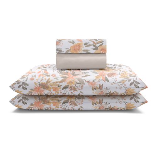 Jogo de Cama Microfibra Sonata Estampado Eunice Buettner