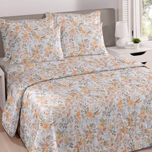 Jogo de Cama Microfibra Sonata Estampado Eunice Buettner