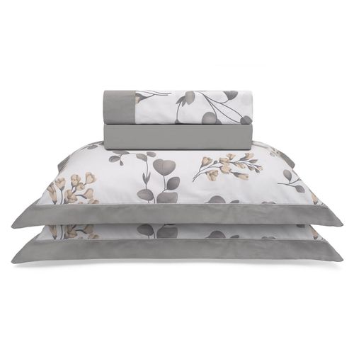 Jogo de Cama 230 Fios Reffinata Ponto Royal Mabel Buettner