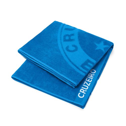 Toalha de Banho Barra Bordada Futebol Jacquard Cruzeiro Buettner