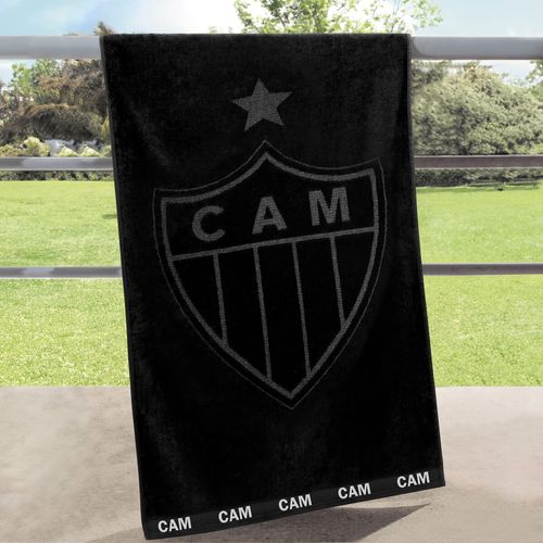 Toalha de Banho Barra Bordada Futebol Jacquard Atlético Mineiro Buettner